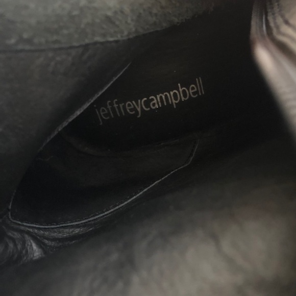 Vintage Jeffrey Campbell Black Boots Squared Toes RARE - Picture 7 of 7